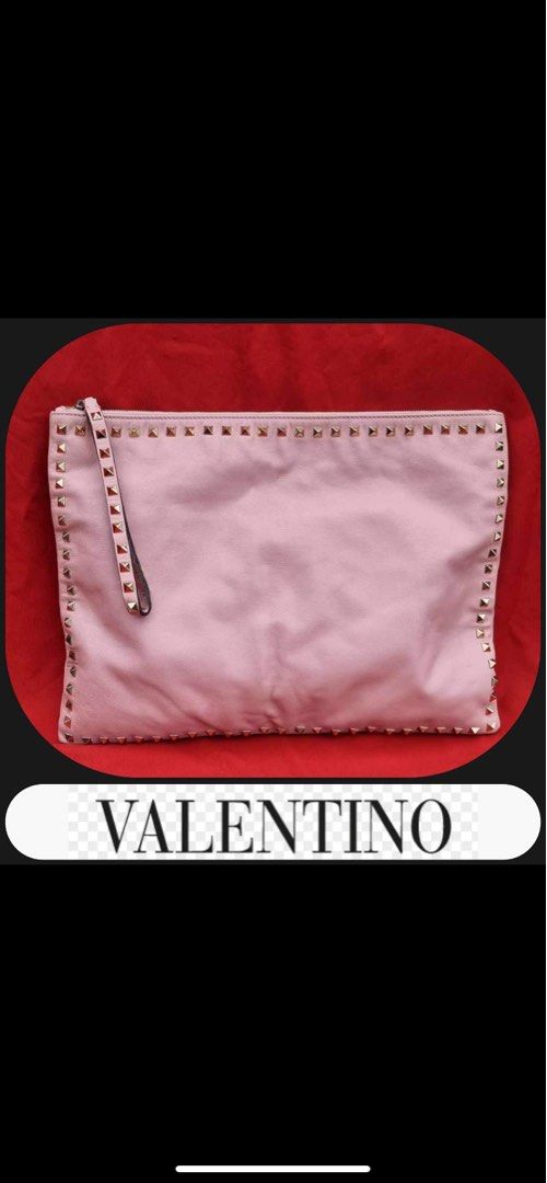Valentino pink clutch online bag