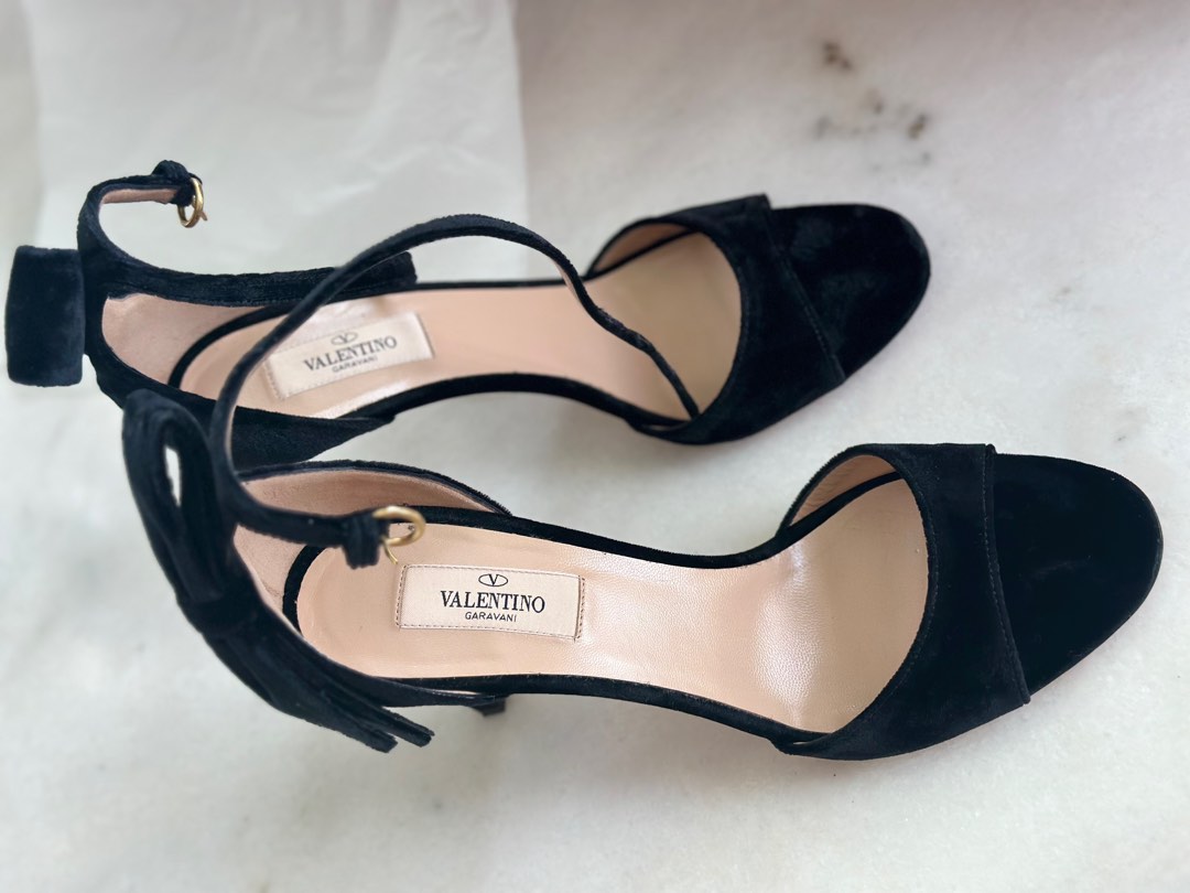 Valentino velvet sandals sale