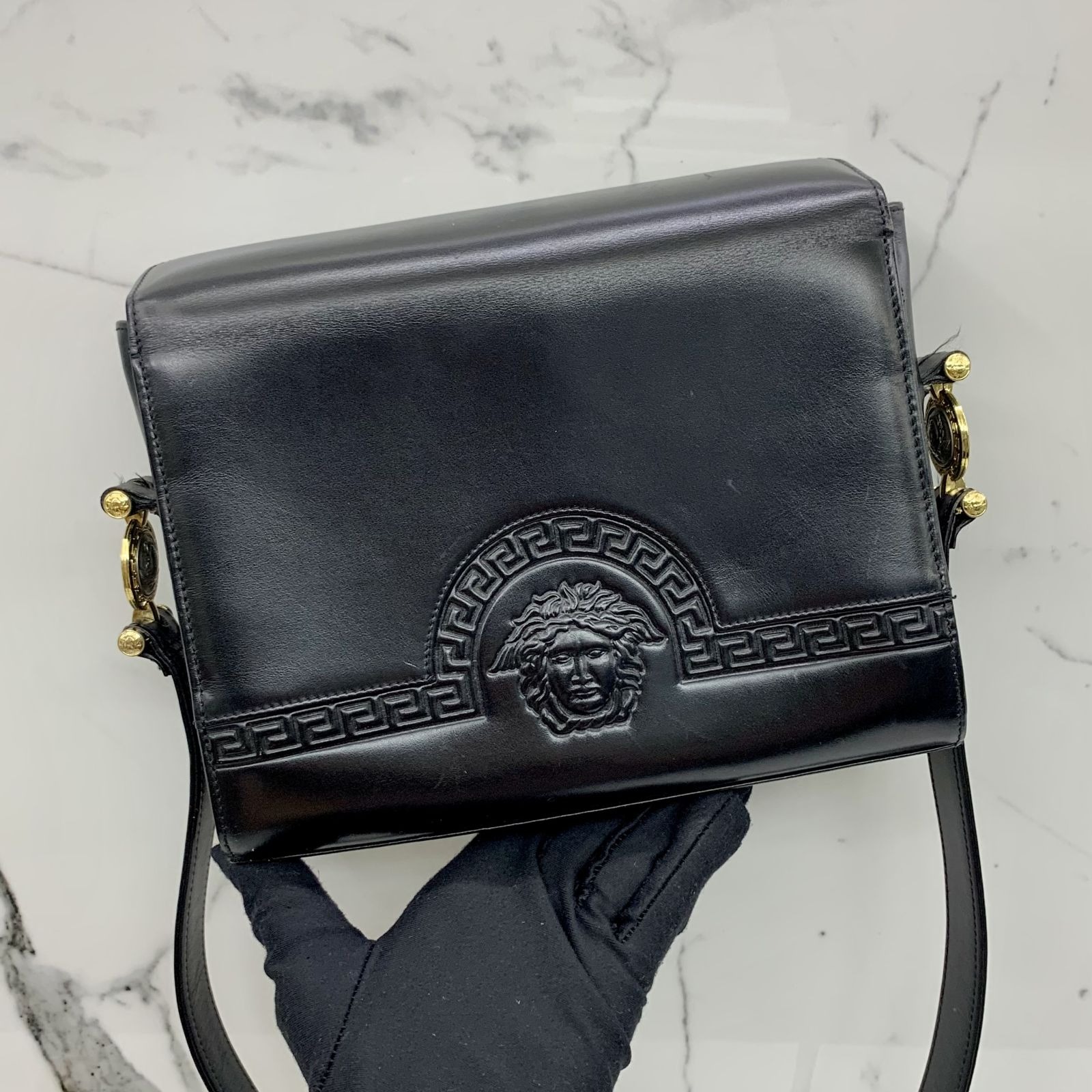 Versace black bag online