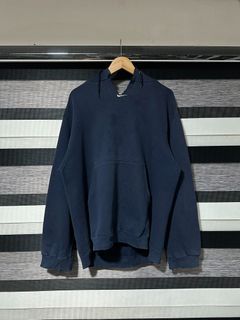 Vintage 90s Navy Blue Center Swoosh Hoodie