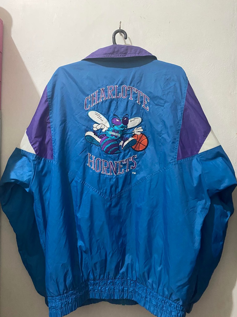 Vintage charlotte best sale hornets starter jacket