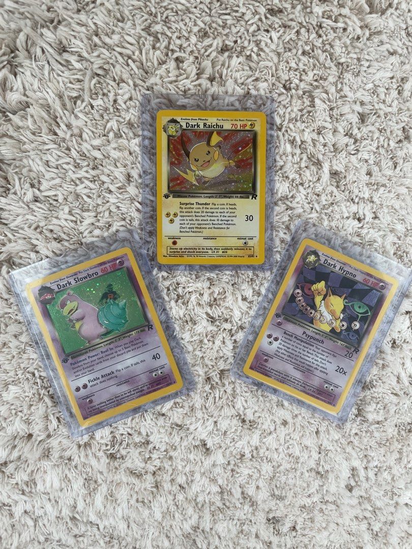 VINTAGE] Pokemon 2000 Team Rocket (1st Edition) Set Holos, Hobbies & Toys,  Toys & Games on Carousell