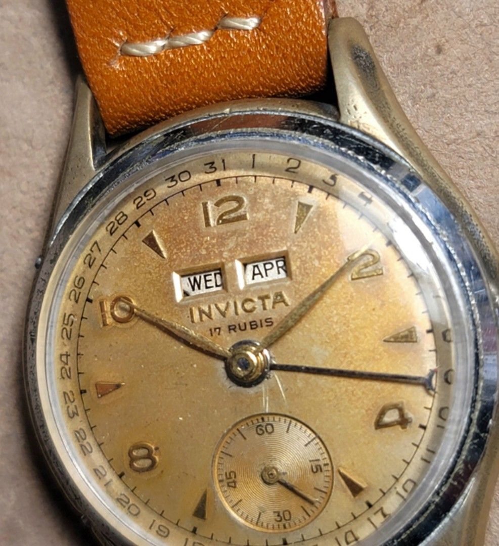 vintage swiss invicta watch 32.5mm Carousell