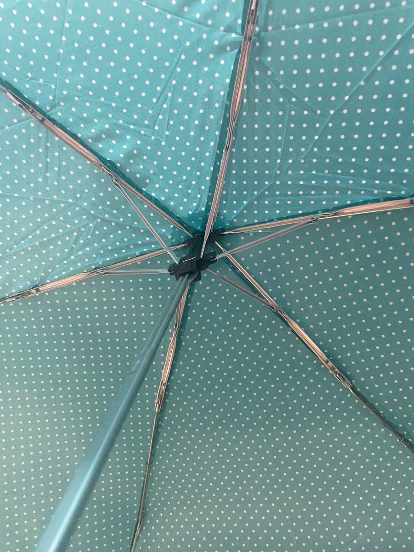 WATERFRONT UMBRELLA JAPAN polka green, Hobbies & Toys, Travel