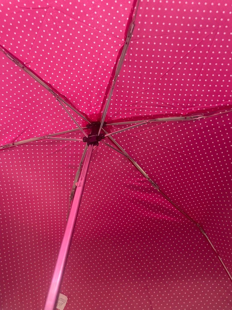 WATERFRONT UMBRELLA JAPAN polka red, Hobbies & Toys, Travel, Umbrellas