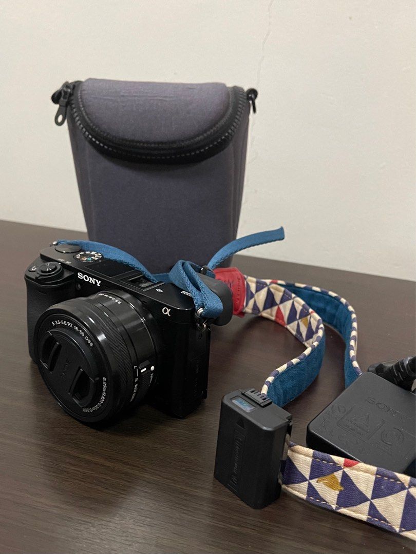 Wifi Vlogging Camera Sony alpha a6000 24.3MP mirrorless interchangeable