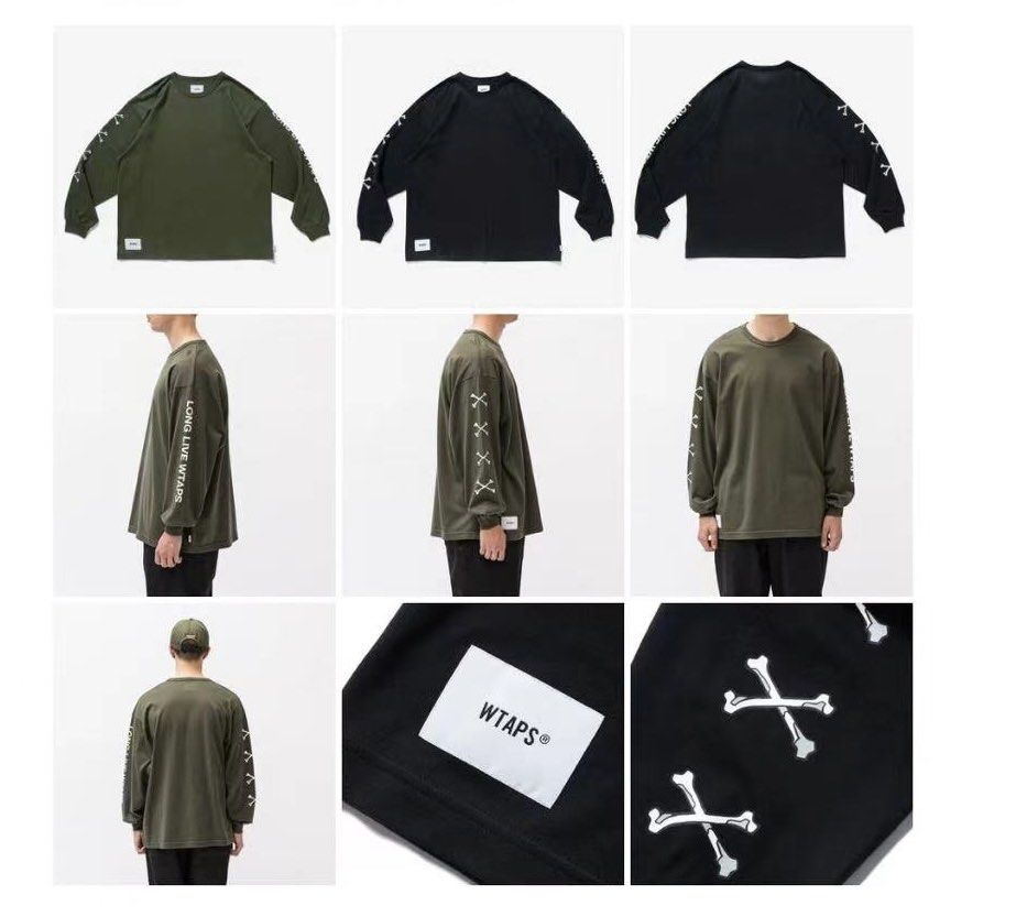 Wtaps lxlxw/ls/cotton, 男裝, 上身及套裝, T-shirt、恤衫、有領衫