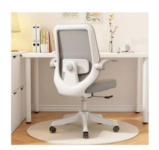 Yali Home Ergonomic Chair With Lumbar Support Flip Up Arms Height Adjustable Home Office Chair Swivel Computer