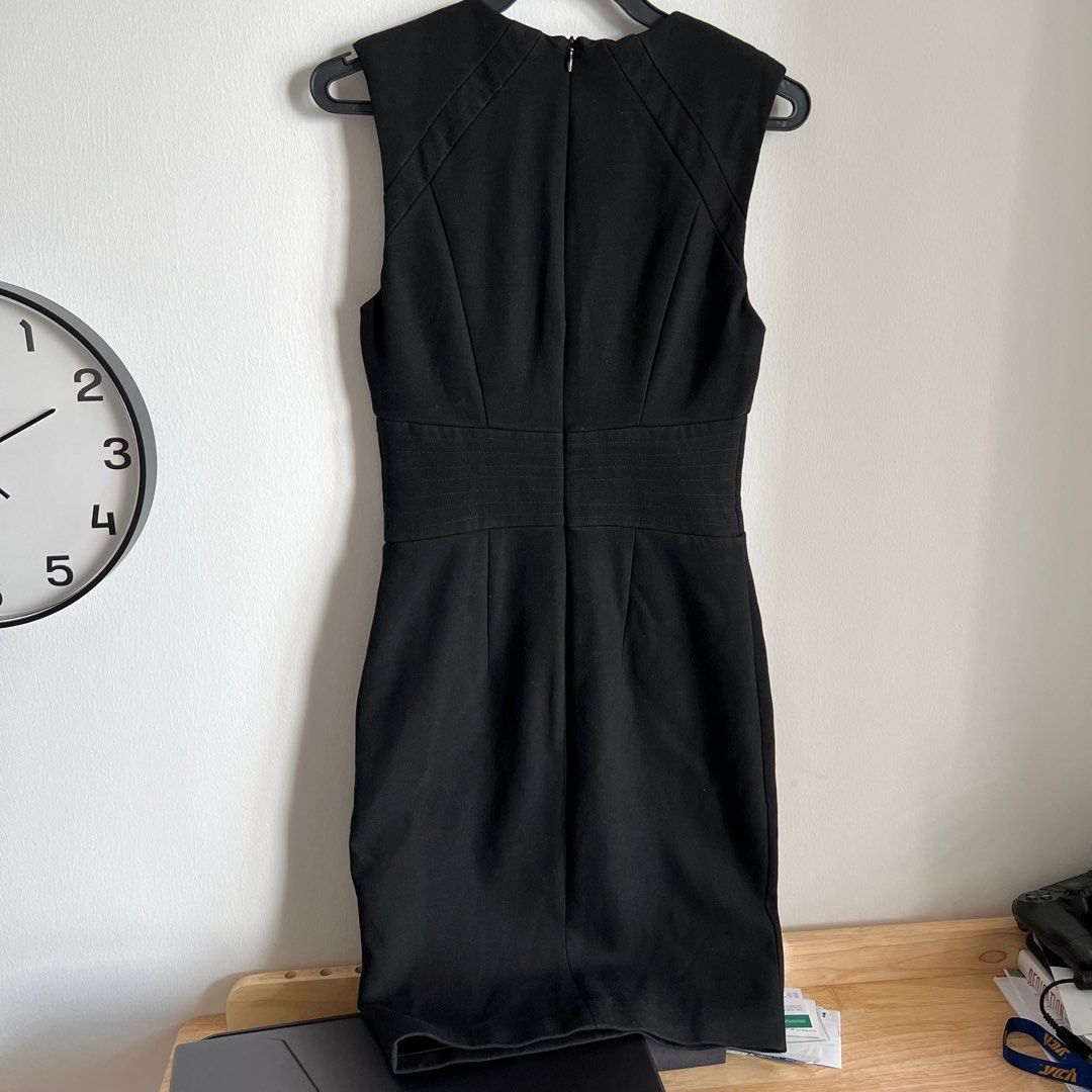 black pencil dress zara ZARA STUDIO BLACK LACE LEATHER PEPLUM PENCIL DRESS XS