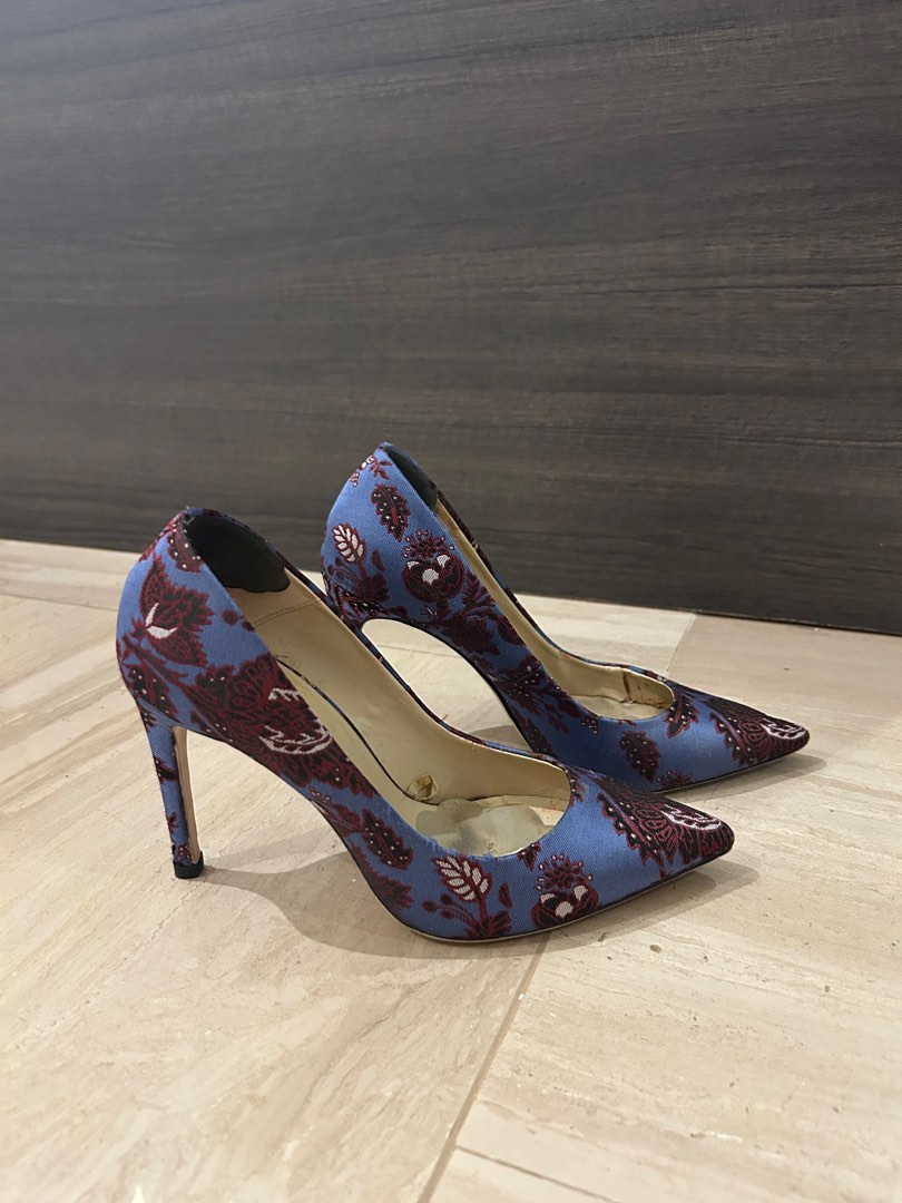 Purple new arrivals floral heels