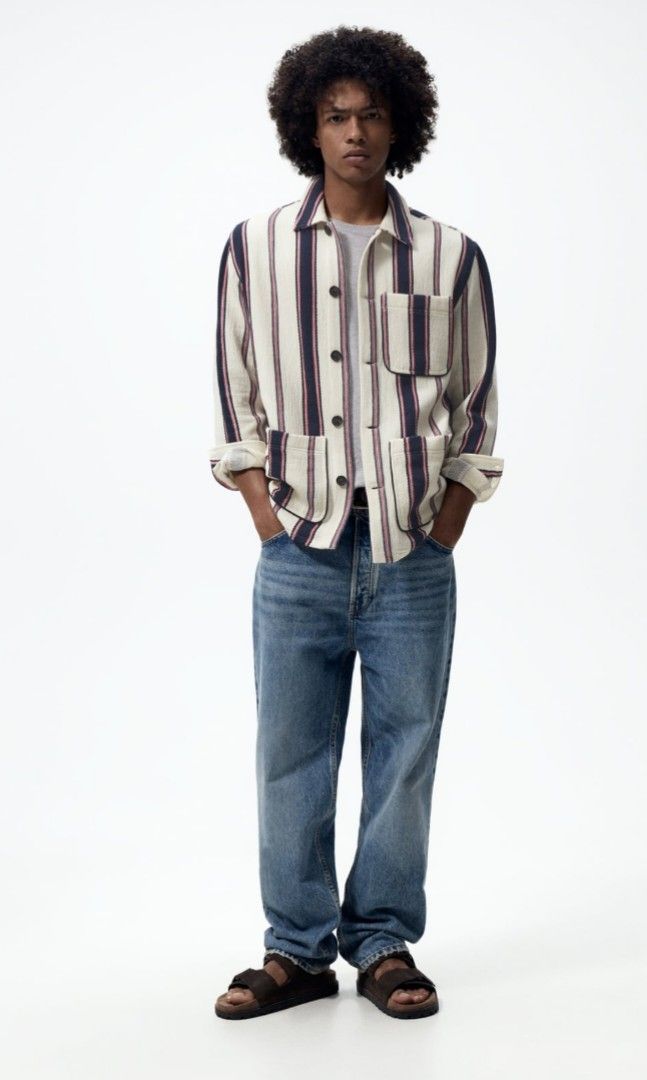 Zara Man Linen Jacket Men s Fashion Coats Jackets and Outerwear