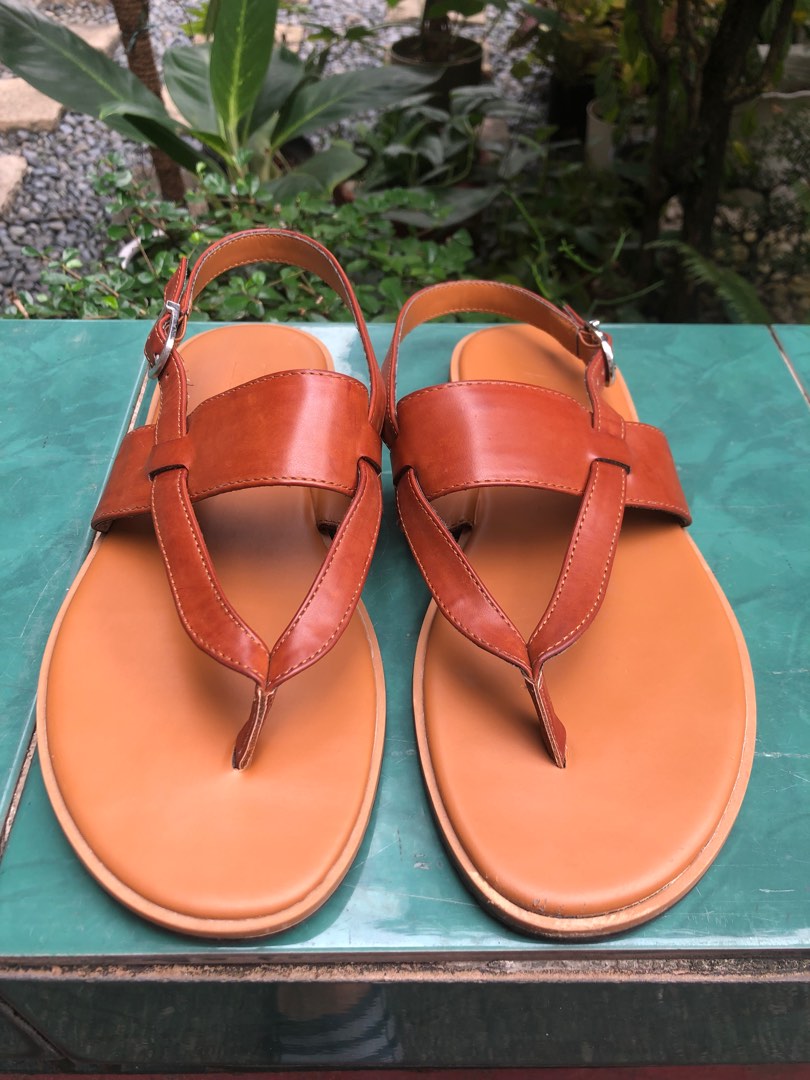 Zara Men Leather Sandals, Men's Fashion, Footwear, Slippers & Slides on