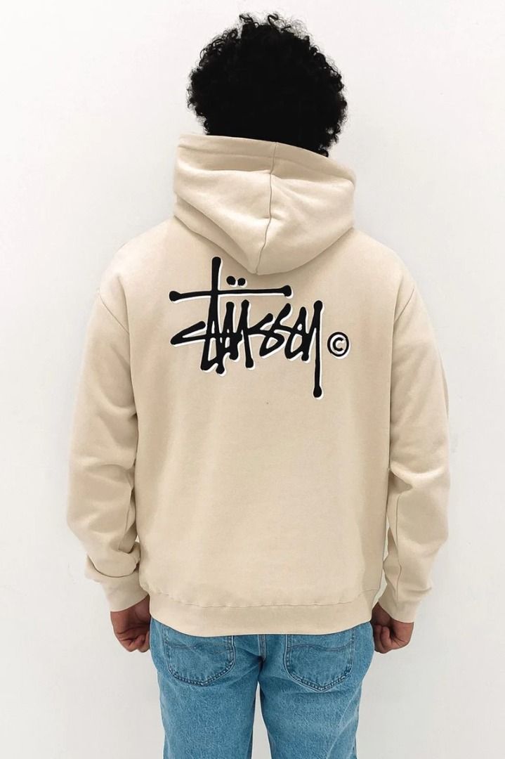 Stussy hoodie cream clearance
