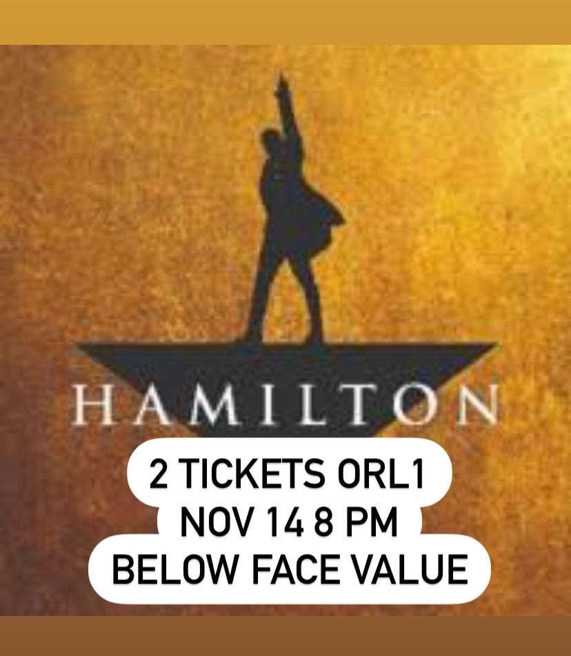 Hamilton tickets face value hotsell