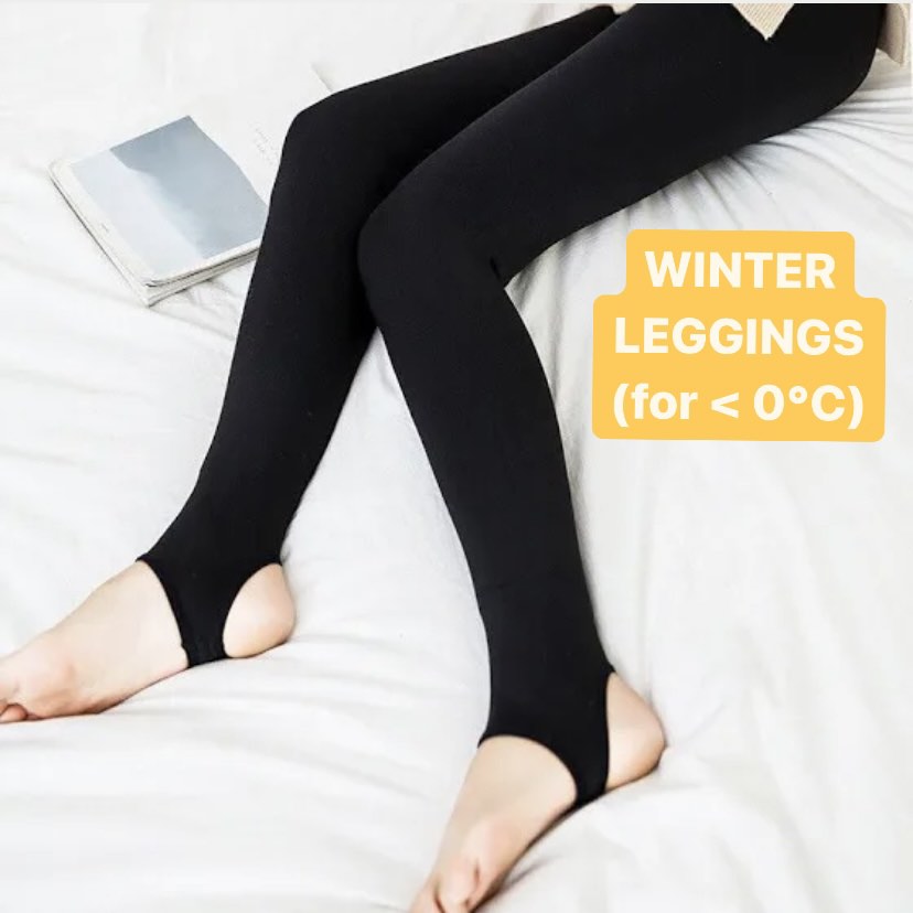 500g Extra Thick Fleece Leggings, thermal wear high waisted