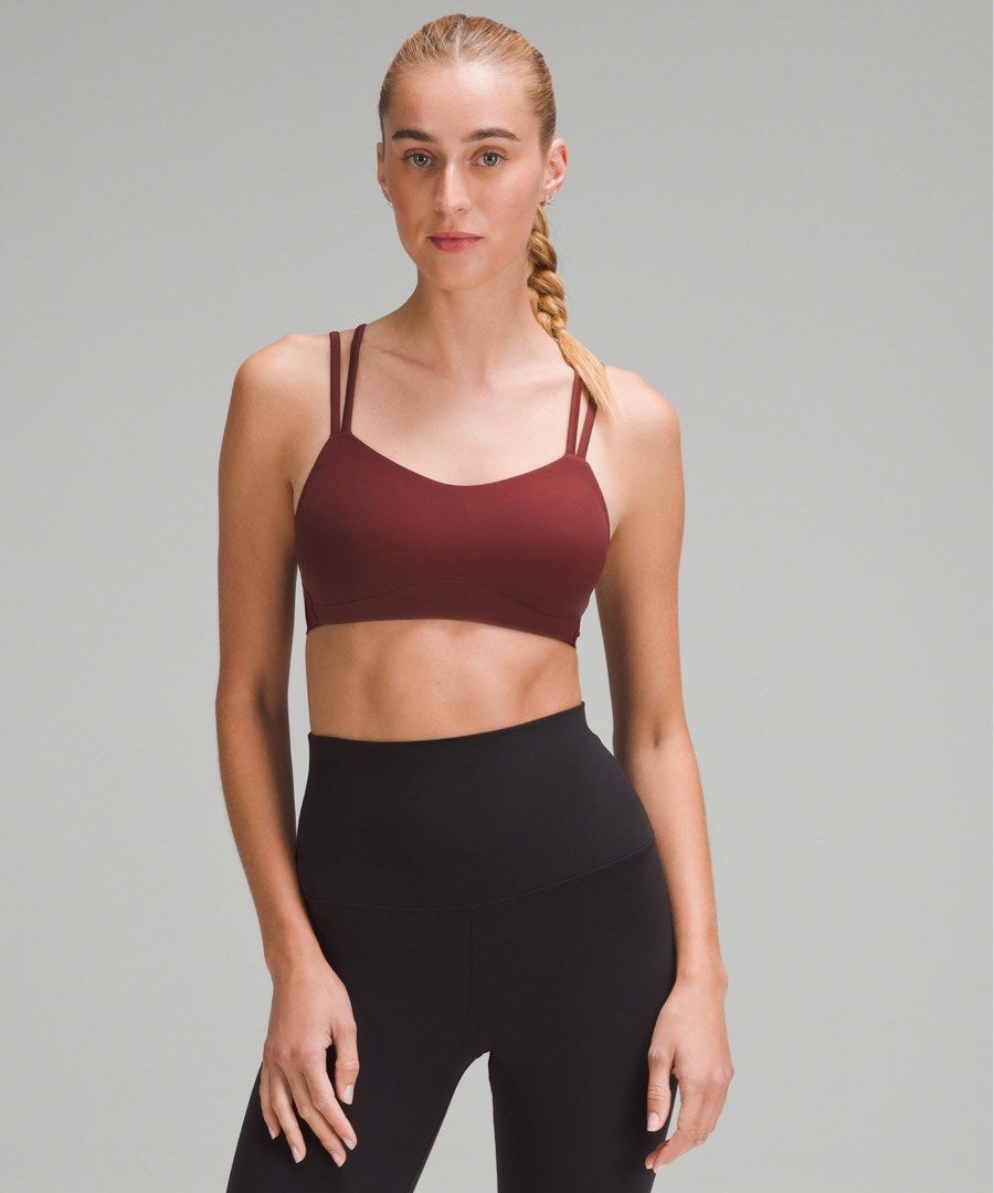 Lululemon In Alignment Longline Bra *Light Support, B/C Cup - Red