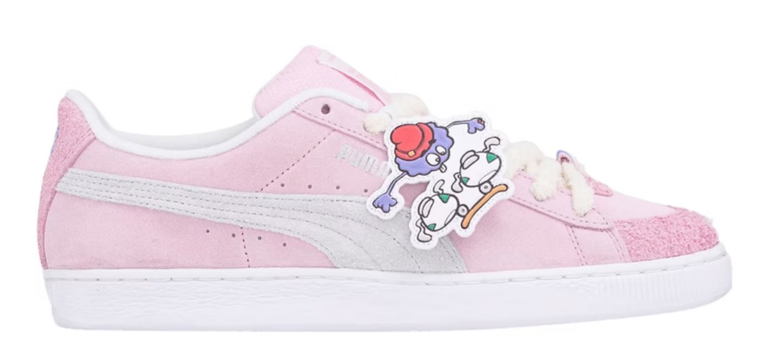 8enjamin x Puma Suede Fluz Pink Lavender Warm White Shoe Sneaker