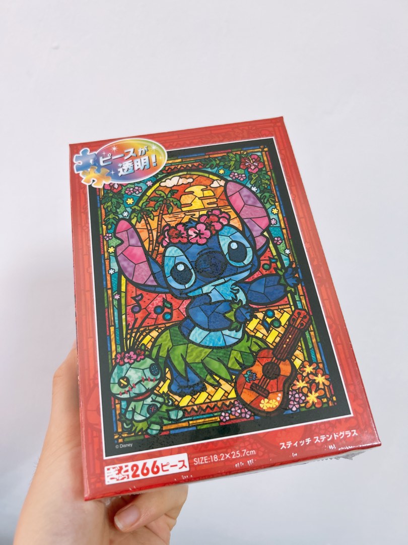 日本🇯🇵 史迪仔彩繪透明砌圖266片Tenyo jigsaw puzzle stained glass