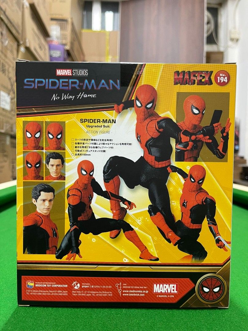 現貨全新正版Mafex 194 Spider Man 蜘蛛俠Upgraded Suit Ver. No Way