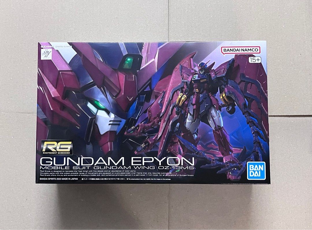 全新 高達模型 RG 1/144 高達 艾比安GUNDAM EPYON 高達 WING GUNDAM 機動戰士高達W, 興趣及遊戲, 玩具 ...