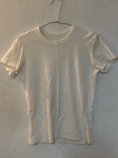 二手 優衣庫 UNIQLO U領 素T 短袖 棉T 休閒 中性 女生 白色