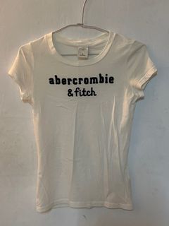 二手 Abercrombie fitch 白色短袖 短T T恤