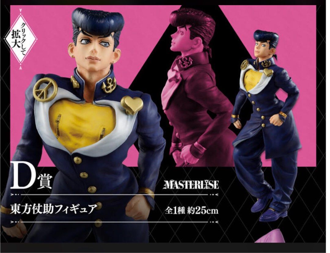 全新JoJo 一番賞D 賞東方仗助, 玩具收藏品, 手辦及模型, 手辦雕像