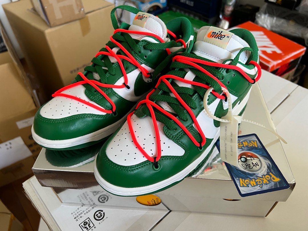 Off-white x 'dunk cheap low pine green