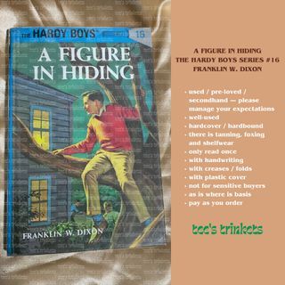 A Figure in Hiding The Hardy Boys Series #16 by Franklin W. Dixon