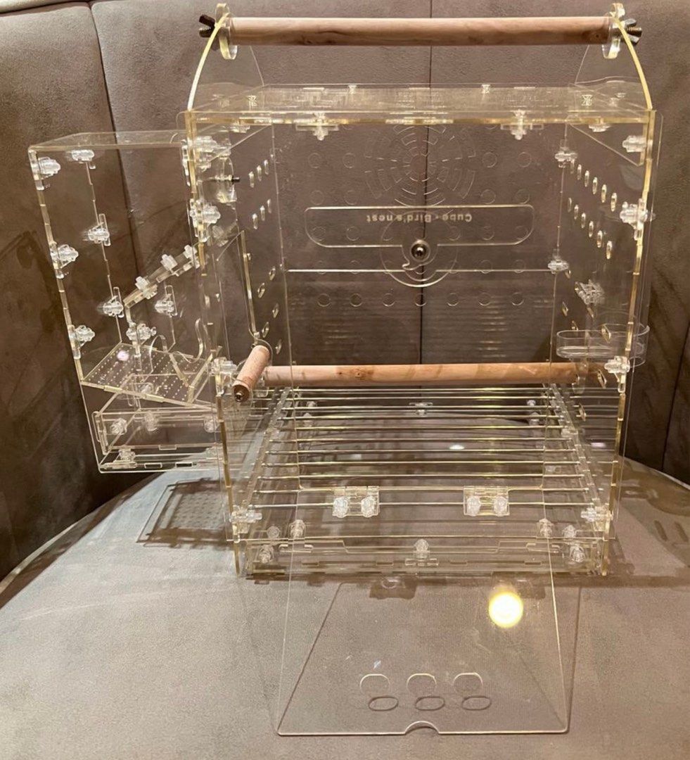 Acrylic travel bird best sale cage