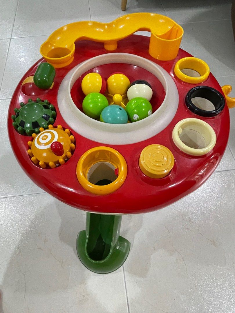 Activity table with balls on sale