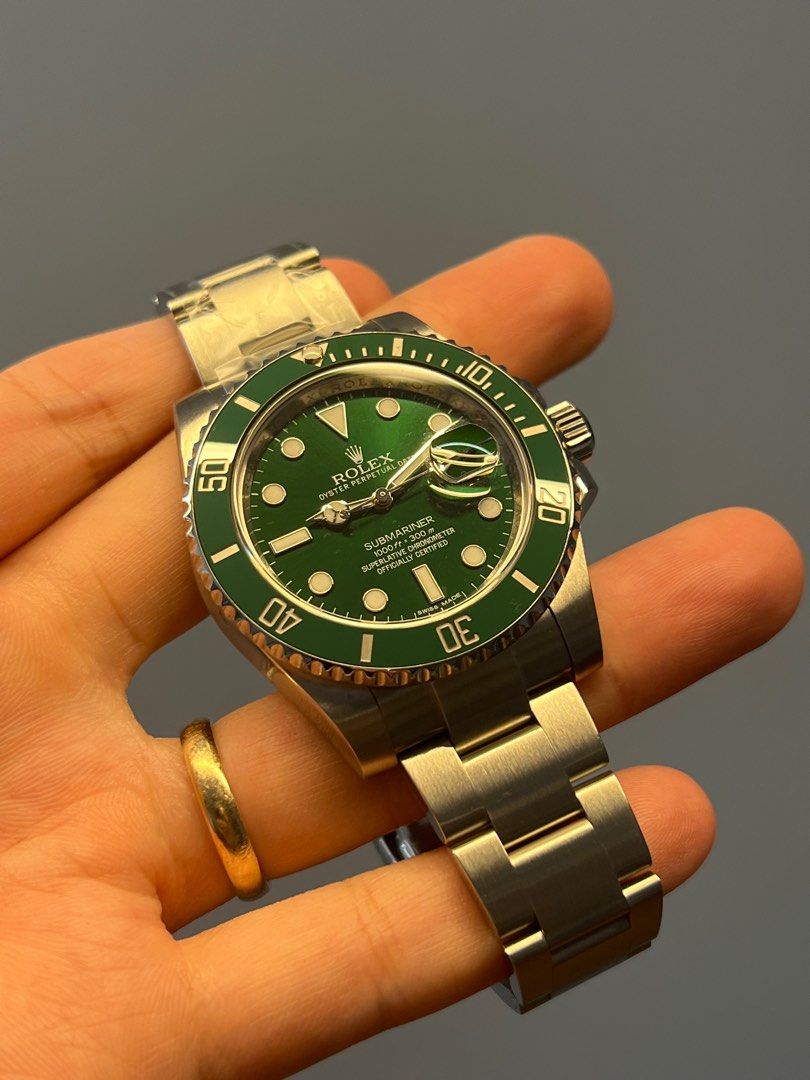 Gold hulk clearance rolex