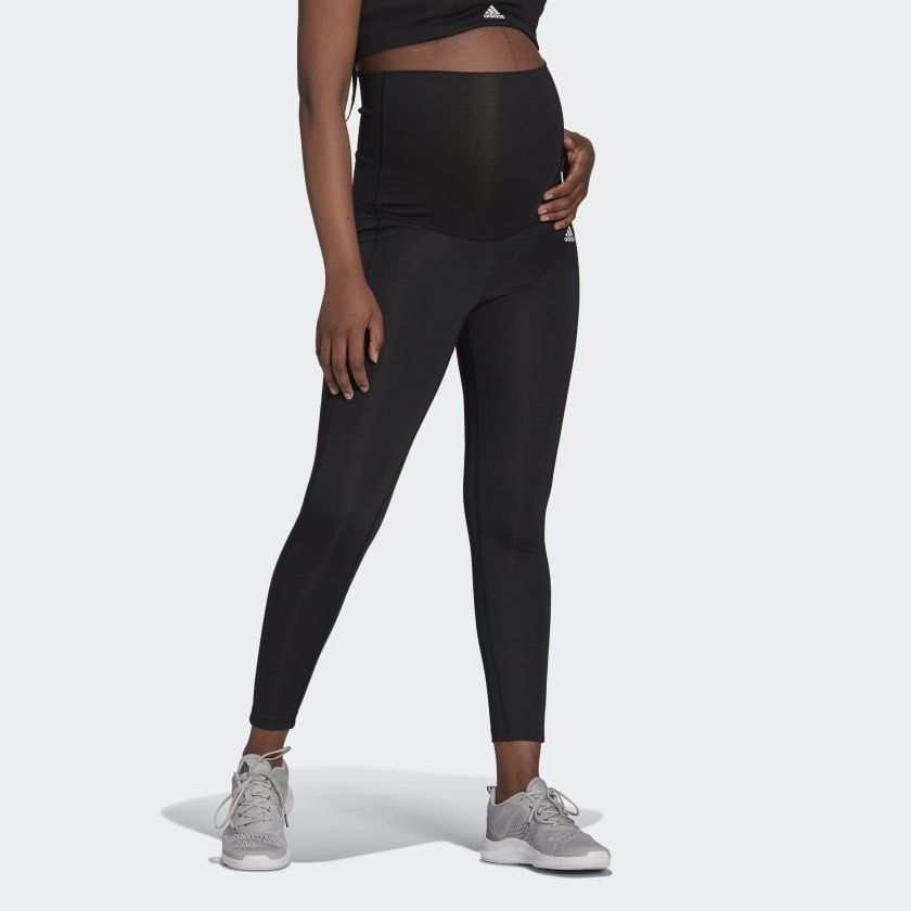 adidas Designed to Move 7/8 Sport Tights (Maternity) - Grey