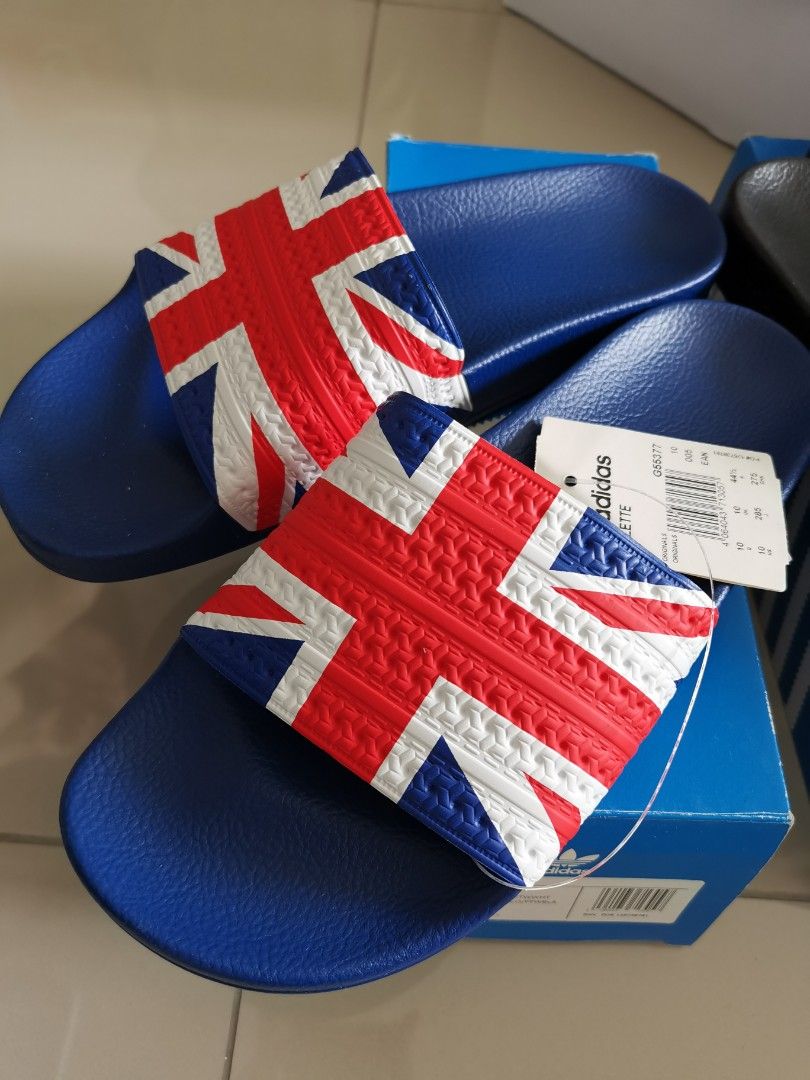 Adidas union jack sliders sales