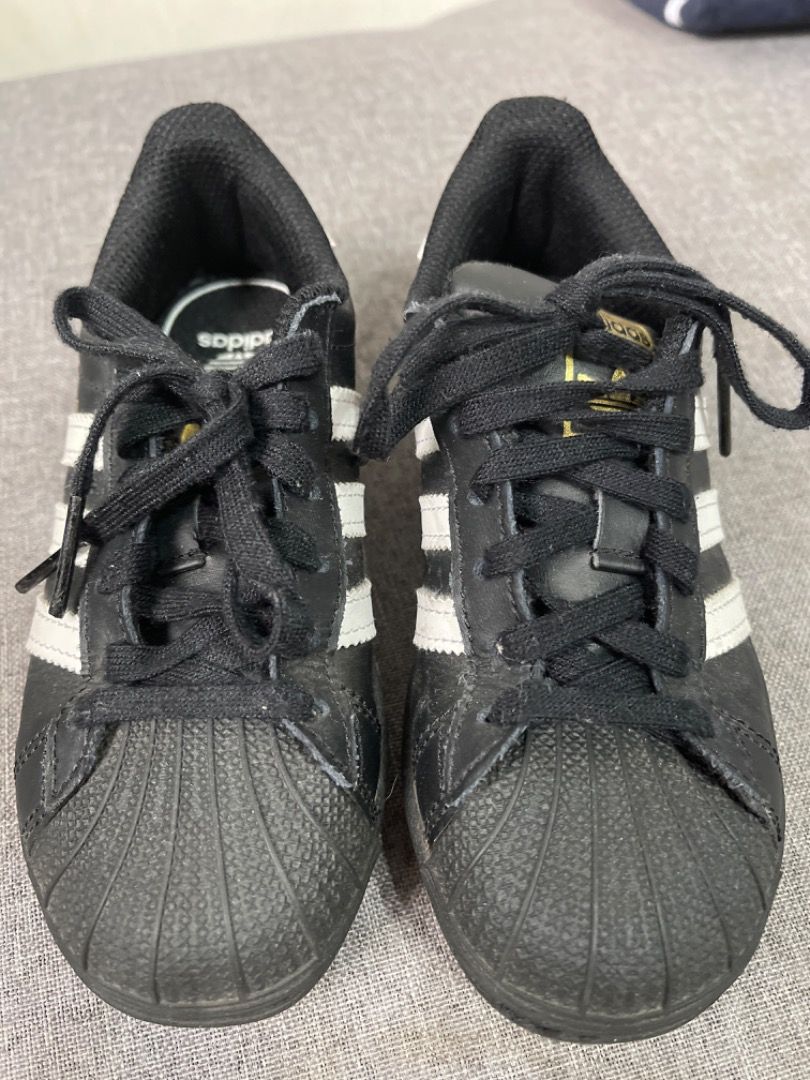 Adidas Superstar Black US12K (Category: Babies & Kids Fashion) located in Manila. Submitted by basilea (Listing ID 1265212669, Image 1). Description: .