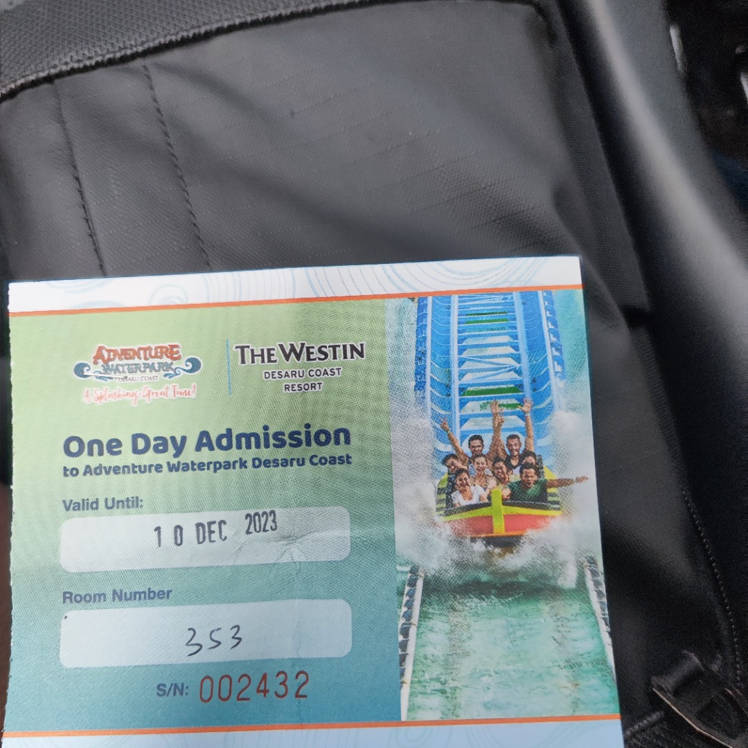 Adventure waterpark desaru coast ticket, Tickets & Vouchers, Vouchers