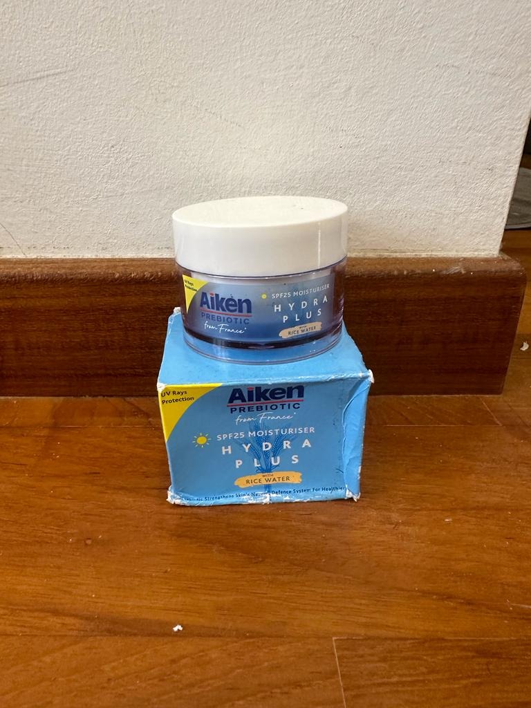 Aiken Prebiotic SPF 25 Moisturiser Htdra Plus with Rice Water, Beauty