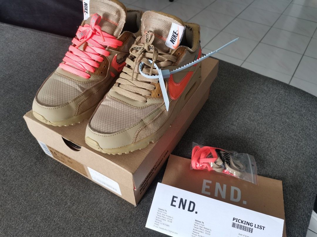 Air max 90 off store white desert ore outfit