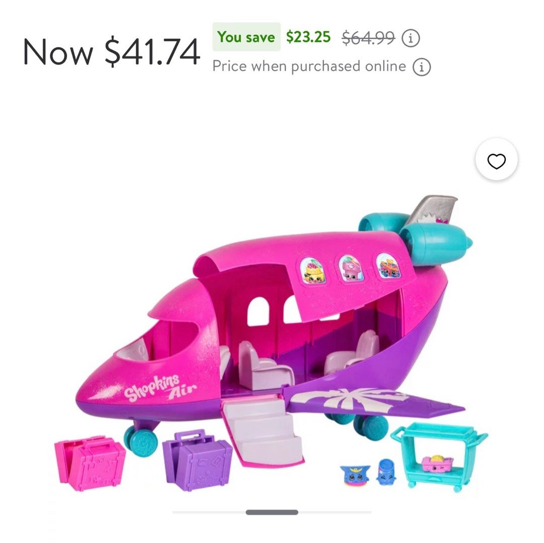 Shopkin airplane sales