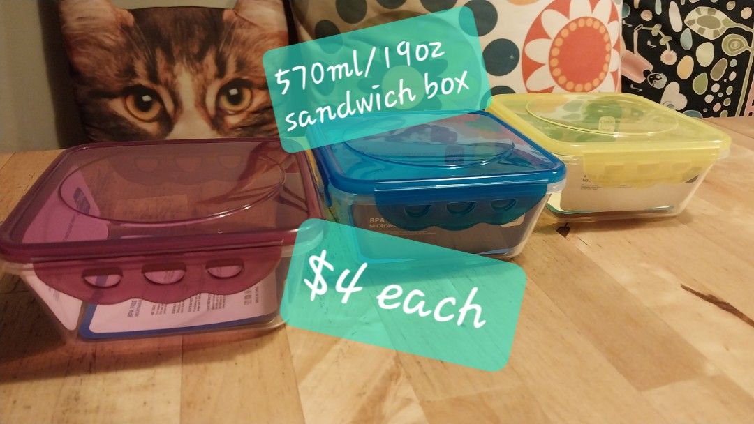 Airtight containers from 4 each, Furniture & Home Living, Kitchenware