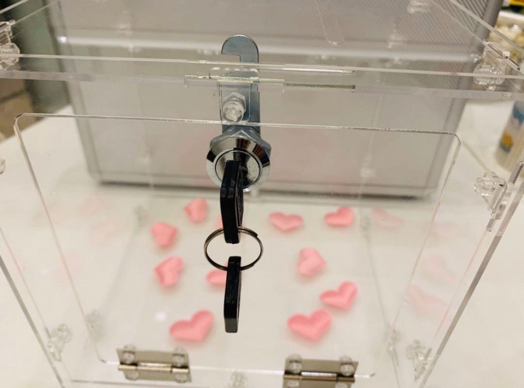 Ang pow lockable collection box, Furniture & Home Living, Home ...