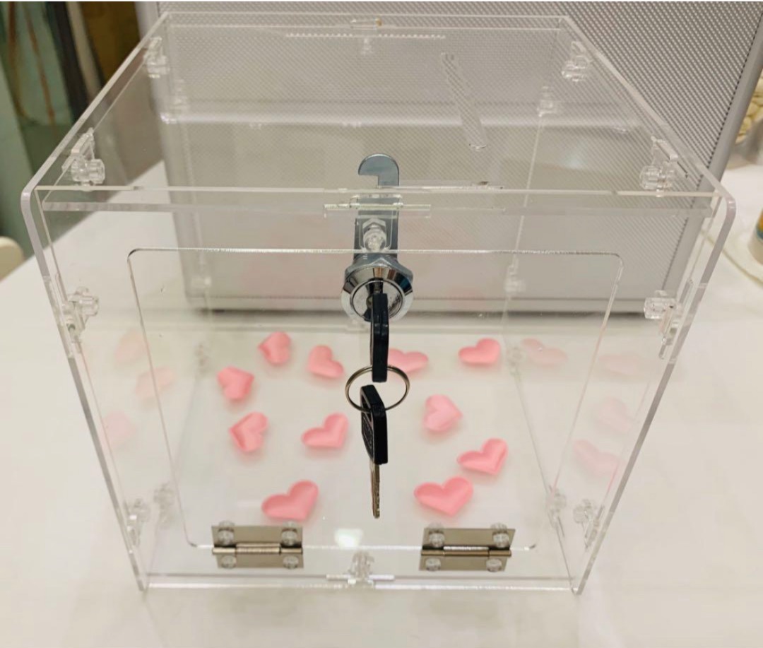 Ang pow lockable collection box, Furniture & Home Living, Home ...