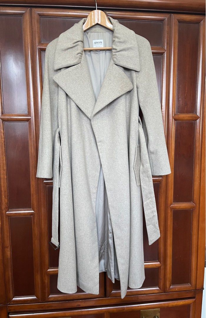 Armani collezioni trench discount coat