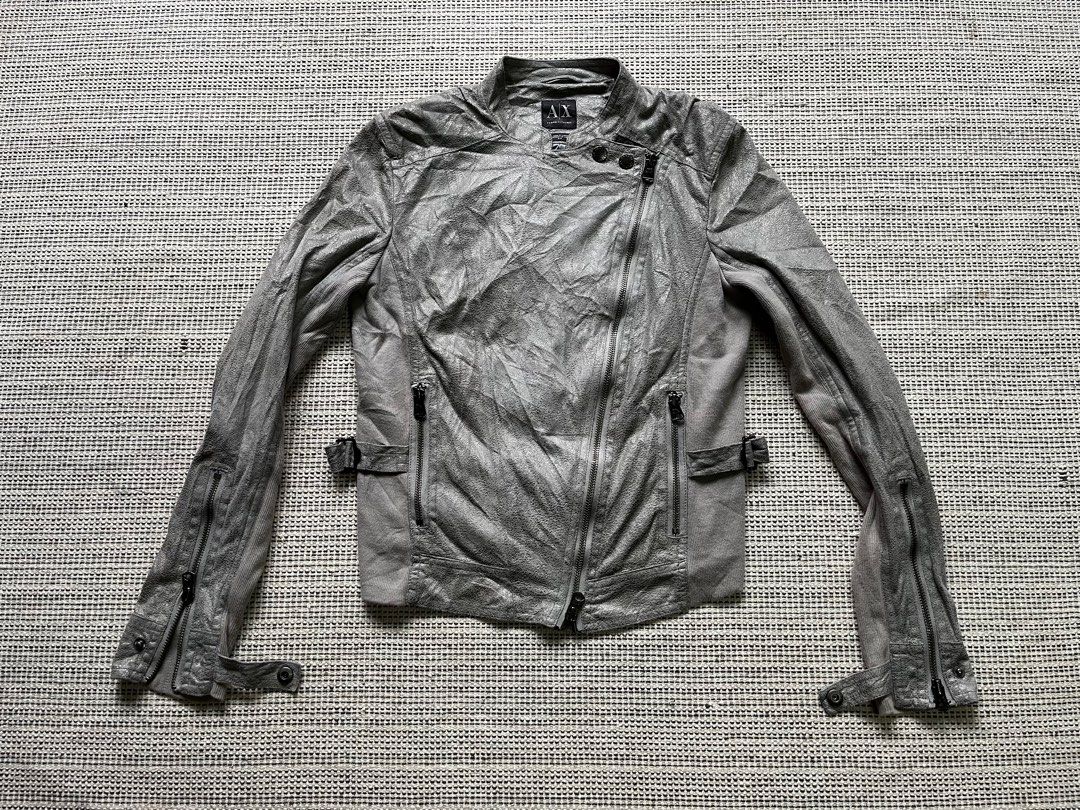 Armani exchange biker sales jacket