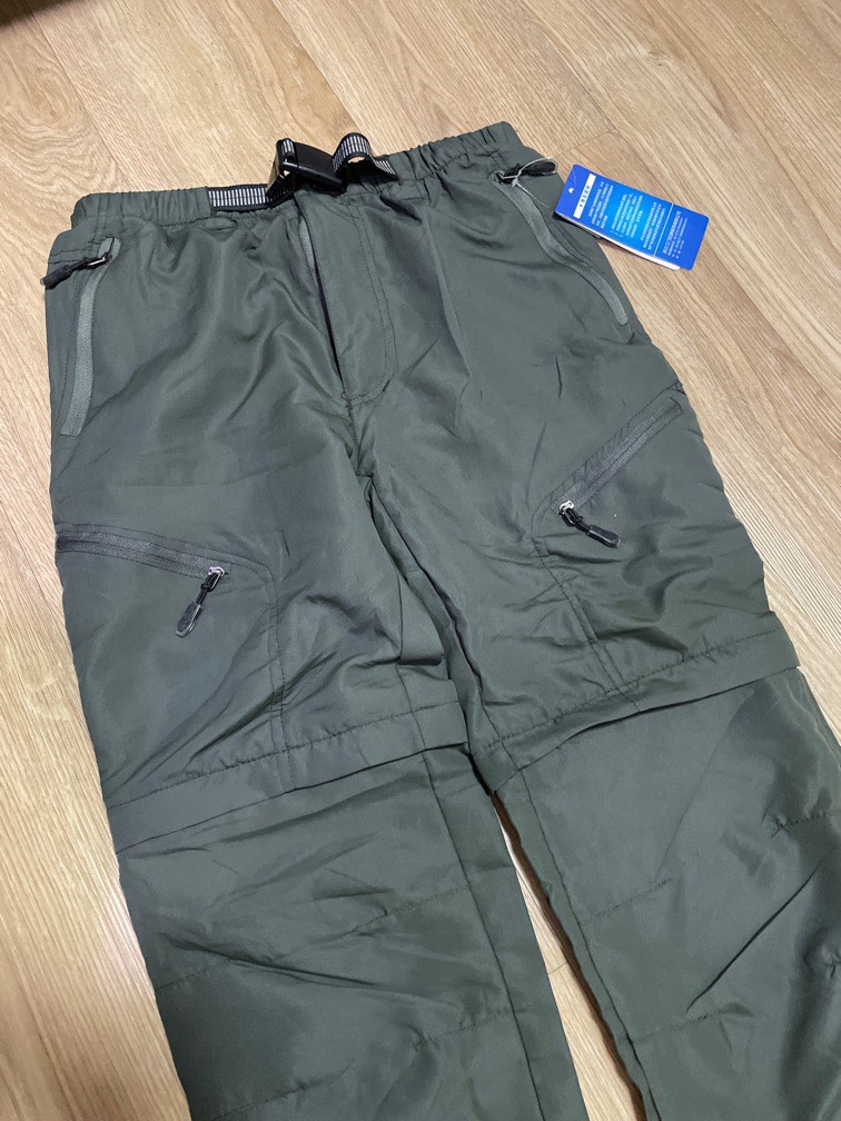 Army Green hiking pants with detachable bottom, Sports Equipment