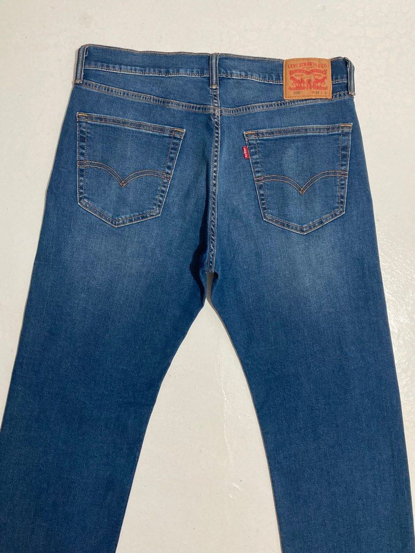 Authentic Levi's 505 Wash Blue straight cut for Men's Waistline 34