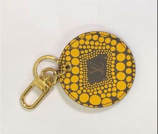 AUTHENTIC VINTAGE LOUIS VUITTON  YAYOI KUSAMA  LV KEY CHAIN CHARM  - USED "AS IS" CONDITION