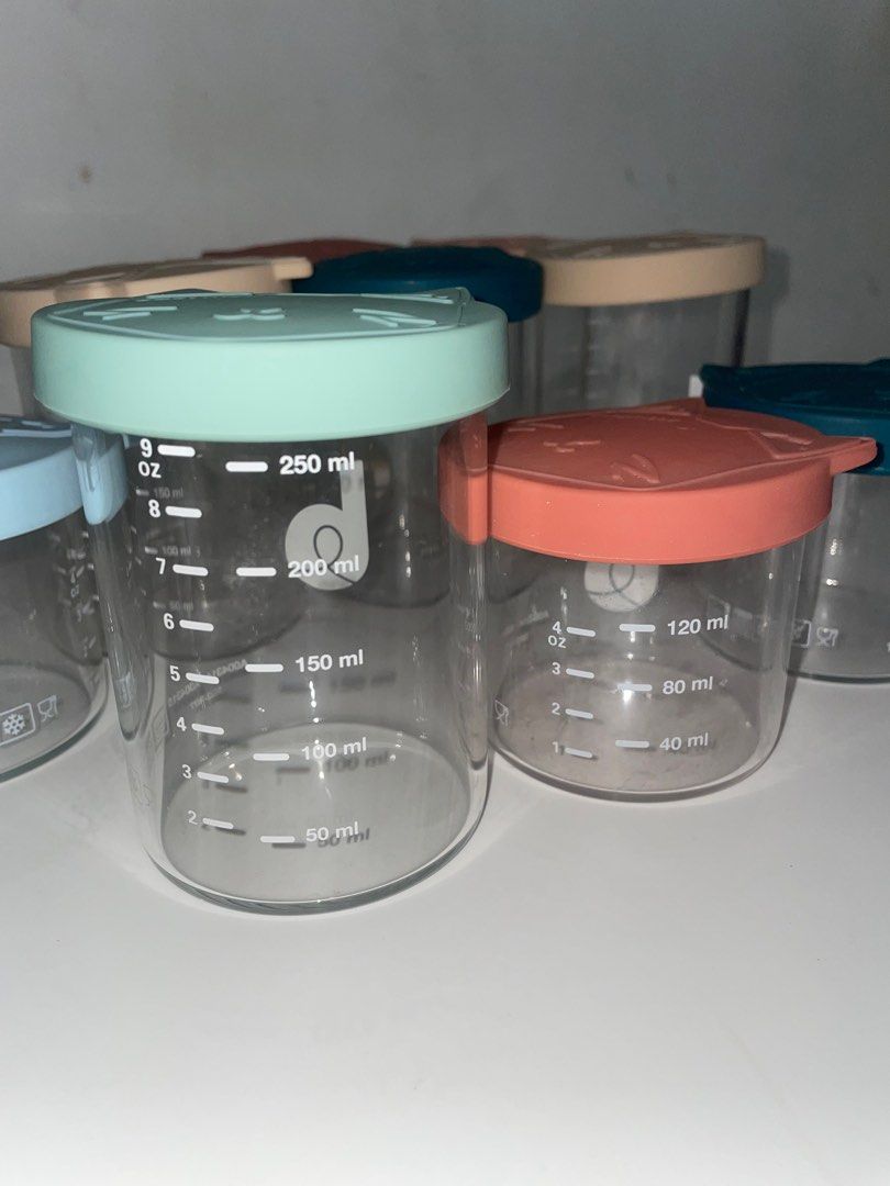 Babymoov Isy Glass Bowls, Set of 6 - Multi