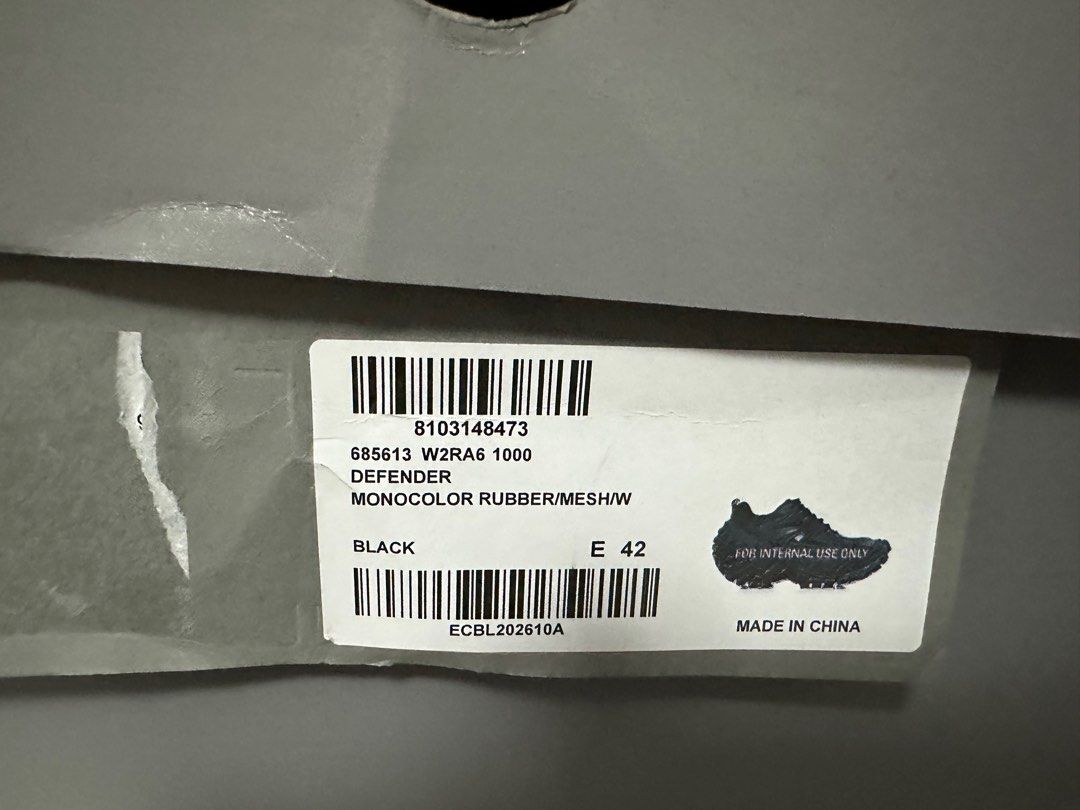 Balenciaga Bouncer Defender Sneaker 全新連盒, 名牌, 鞋及波鞋