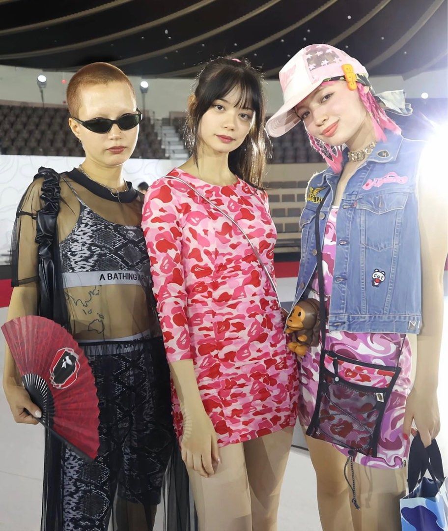 A BATHING APE｜ABC CAMO MESH GATHERED ONEPIECE L | Rakuten